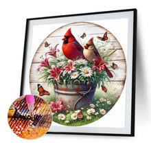 Load image into Gallery viewer, Diamond Painting - Full Round - round card cardinal (40*40CM)
