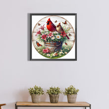 Load image into Gallery viewer, Diamond Painting - Full Round - round card cardinal (40*40CM)
