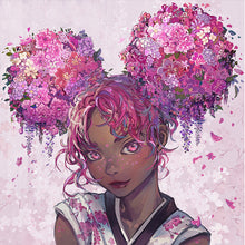 Load image into Gallery viewer, AB Diamond Painting - Full Round - flower girl (40*40CM)
