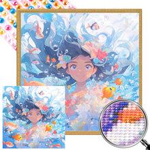 Load image into Gallery viewer, AB Diamond Painting - Full Round - ocean girl (40*40CM)
