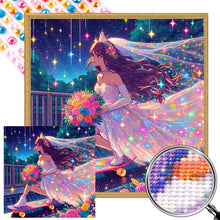 Load image into Gallery viewer, AB Diamond Painting - Full Round - bride on skateboard (40*40CM)
