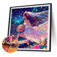 Load image into Gallery viewer, AB Diamond Painting - Full Round - bride on skateboard (40*40CM)
