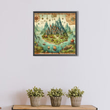 Load image into Gallery viewer, AB Diamond Painting - Full Round - mountain island (40*40CM)
