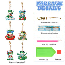 Load image into Gallery viewer, 6Pcs Double Sided Special Shaped Cartoon Diamond Painting Keychain for Beginners
