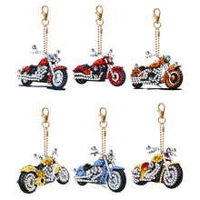 Load image into Gallery viewer, 6Pcs Double Sided Special Shaped Cartoon Diamond Painting Keychain for Beginners
