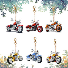 Load image into Gallery viewer, 6Pcs Double Sided Special Shaped Cartoon Diamond Painting Keychain for Beginners

