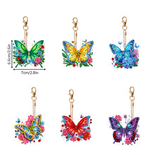 Load image into Gallery viewer, 6Pcs Double Sided Special Shaped Cartoon Diamond Painting Keychain for Beginners
