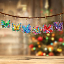 Load image into Gallery viewer, 6Pcs Double Sided Special Shaped Cartoon Diamond Painting Keychain for Beginners
