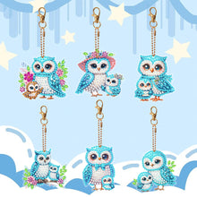 Load image into Gallery viewer, 6Pcs Double Sided Special Shaped Cartoon Diamond Painting Keychain for Beginners
