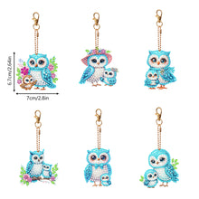 Load image into Gallery viewer, 6Pcs Double Sided Special Shaped Cartoon Diamond Painting Keychain for Beginners

