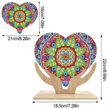 Load image into Gallery viewer, Wooden Flower Diamond Painting Desktop Decorations Butterfly Bedroom Table Decor
