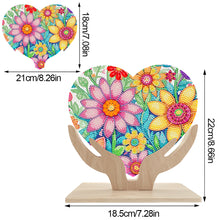 Load image into Gallery viewer, Wooden Flower Diamond Painting Desktop Decorations Butterfly Bedroom Table Decor
