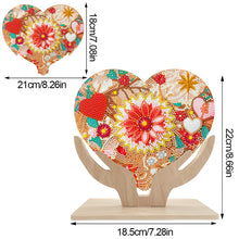 Load image into Gallery viewer, Wooden Flower Diamond Painting Desktop Decorations Butterfly Bedroom Table Decor
