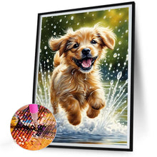 Load image into Gallery viewer, Diamond Painting - Full Round - running puppy (30*40CM)
