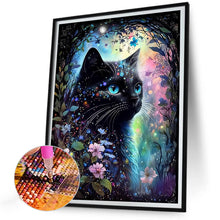 Load image into Gallery viewer, Diamond Painting - Full Round - Mysterious Jungle Cat (30*40CM)
