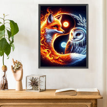 Load image into Gallery viewer, Diamond Painting - Full Round - Owl wolf yin yang diagram (30*40CM)
