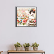 Load image into Gallery viewer, Diamond Painting - Full Round - lady of flowers and plants (40*40CM)
