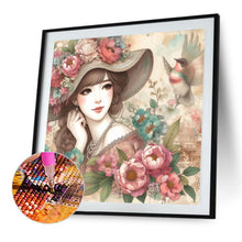 Load image into Gallery viewer, Diamond Painting - Full Round - lady of flowers and plants (40*40CM)
