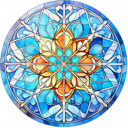 AB Diamond Painting - Full Round - ice and snow glass art (40*40CM)