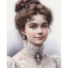 Load image into Gallery viewer, Diamond Painting - Full Round - lady of flowers and plants (40*50CM)
