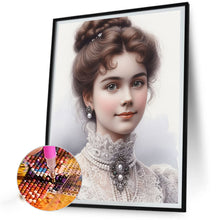 Load image into Gallery viewer, Diamond Painting - Full Round - lady of flowers and plants (40*50CM)
