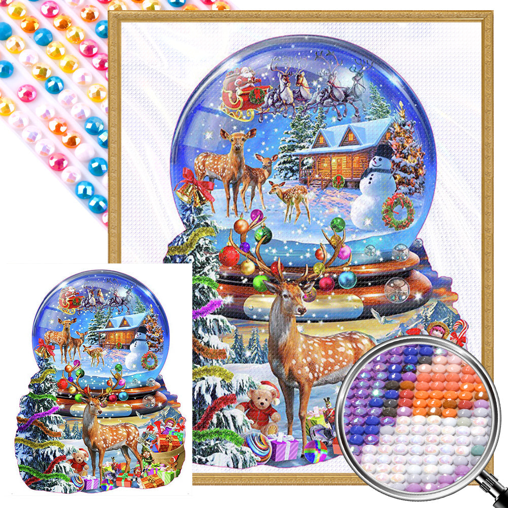 AB Diamond Painting - Full Round - Christmas crystal ball (40*50CM)