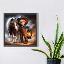 Load image into Gallery viewer, Diamond Painting - Full Square - foal boy (30*30CM)
