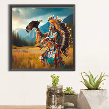 Load image into Gallery viewer, Diamond Painting - Full Square - indian falconer (40*40CM)
