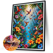 Load image into Gallery viewer, Diamond Painting - Full Round - Birds singing and flowers fragrant (30*40CM)
