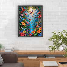 Load image into Gallery viewer, Diamond Painting - Full Round - Birds singing and flowers fragrant (30*40CM)
