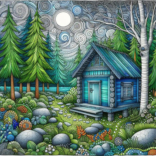 Diamond Painting - Full Round - color house (40*40CM)