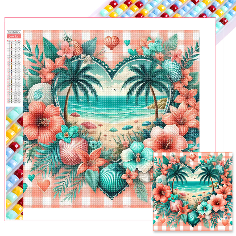 Diamond Painting - Full Square - summer seaside (30*30CM)