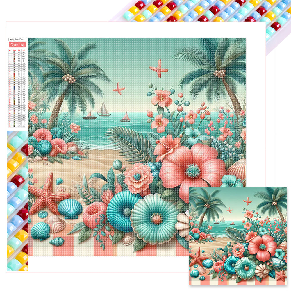 Diamond Painting - Full Square - summer seaside (30*30CM)