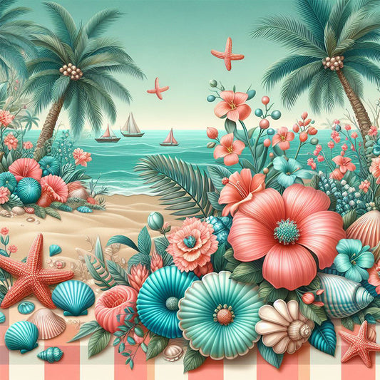 Diamond Painting - Full Square - summer seaside (30*30CM)