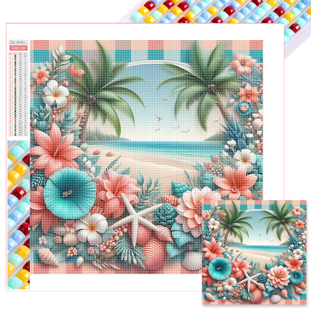 Diamond Painting - Full Square - summer seaside (30*30CM)