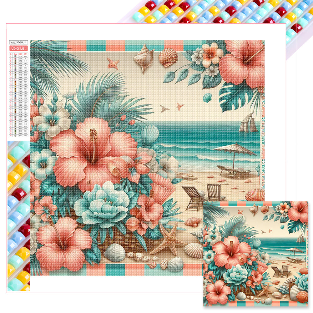 Diamond Painting - Full Square - summer seaside (30*30CM)