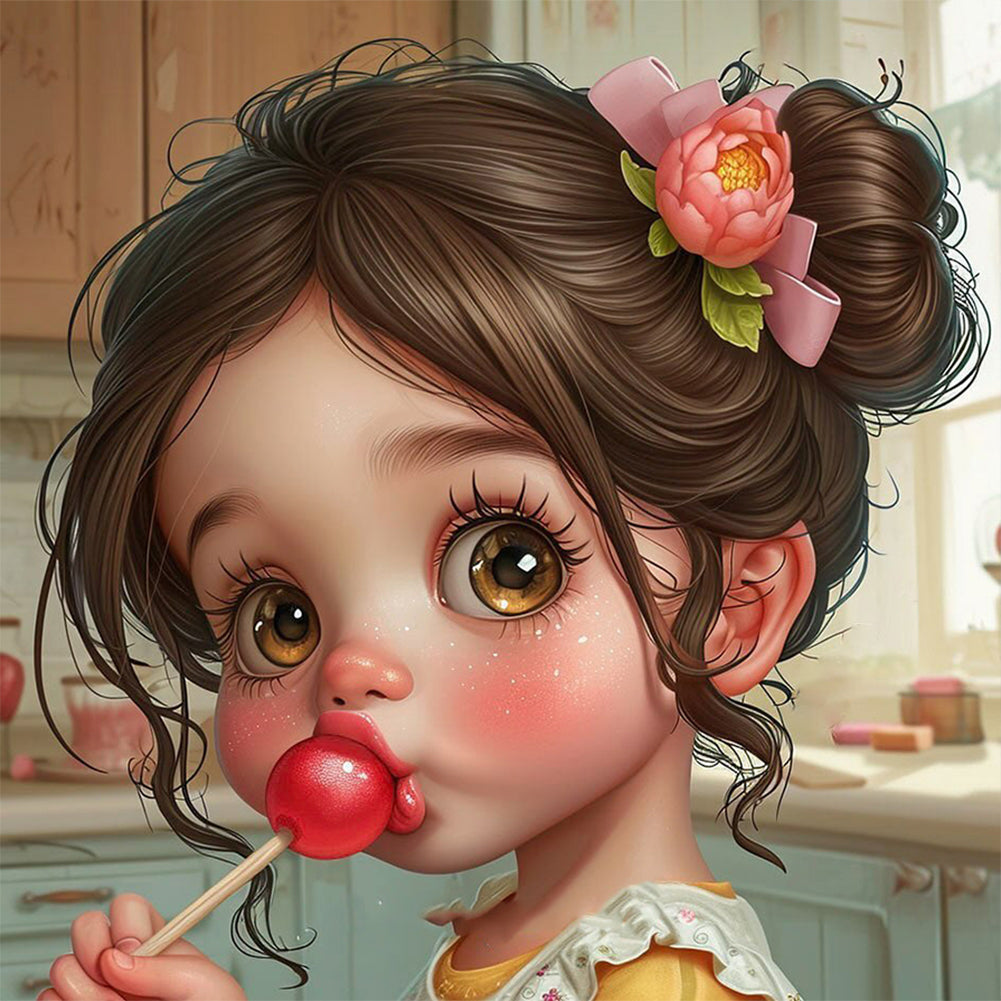Diamond Painting - Full Round - candy girl (30*30CM)