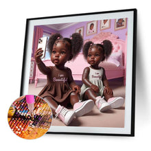 Load image into Gallery viewer, Diamond Painting - Full Round - selfie girl (40*40CM)
