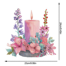 Load image into Gallery viewer, Acrylic Special Shaped Candle Flowers 5D DIY Diamond Art Tabletop Decorations
