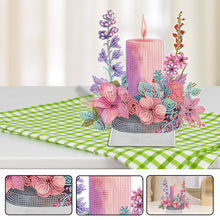 Load image into Gallery viewer, Acrylic Special Shaped Candle Flowers 5D DIY Diamond Art Tabletop Decorations
