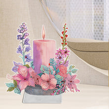 Load image into Gallery viewer, Acrylic Special Shaped Candle Flowers 5D DIY Diamond Art Tabletop Decorations
