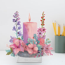 Load image into Gallery viewer, Acrylic Special Shaped Candle Flowers 5D DIY Diamond Art Tabletop Decorations
