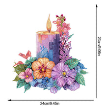Load image into Gallery viewer, Acrylic Special Shaped Candle Flowers 5D DIY Diamond Art Tabletop Decorations
