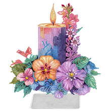 Load image into Gallery viewer, Acrylic Special Shaped Candle Flowers 5D DIY Diamond Art Tabletop Decorations
