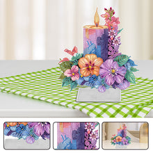 Load image into Gallery viewer, Acrylic Special Shaped Candle Flowers 5D DIY Diamond Art Tabletop Decorations
