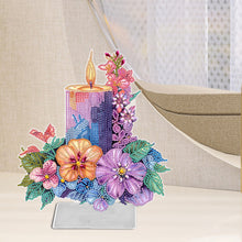 Load image into Gallery viewer, Acrylic Special Shaped Candle Flowers 5D DIY Diamond Art Tabletop Decorations
