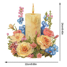 Load image into Gallery viewer, Acrylic Special Shaped Candle Flowers 5D DIY Diamond Art Tabletop Decorations
