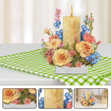 Load image into Gallery viewer, Acrylic Special Shaped Candle Flowers 5D DIY Diamond Art Tabletop Decorations
