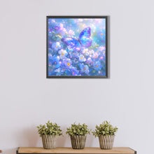 Load image into Gallery viewer, AB Diamond Painting - Full Round - blue butterfly (40*40CM)
