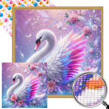 Load image into Gallery viewer, AB Diamond Painting - Full Round - White Swan (40*40CM)
